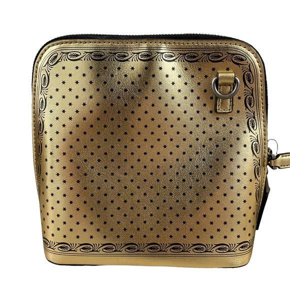 NEW Gucci Gold Guccy Sega Script Dome Mini Crossbody Bag 511189 - Picture 9 of 10